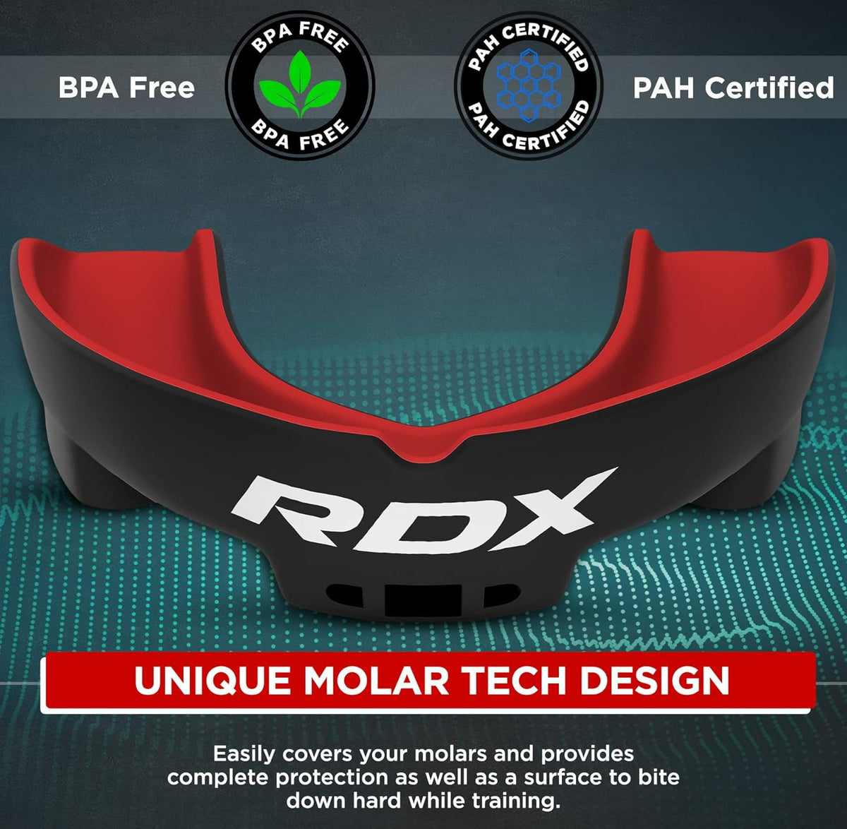 RDX Mouth Guard - Adult Gum Shield for Boxing, MMA, Kickboxing | Includes Storage Case, Perfect for Ages 12+