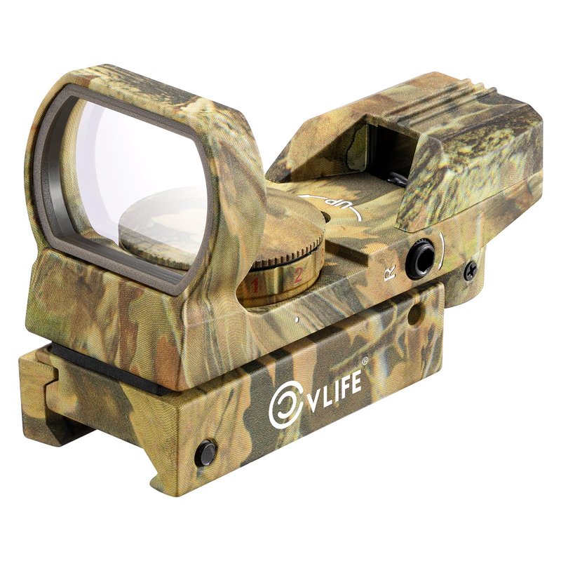 CVLIFE 1X22X33mm Red Green Dot Sight Scope Reflex Sight Optic with 20mm Rail