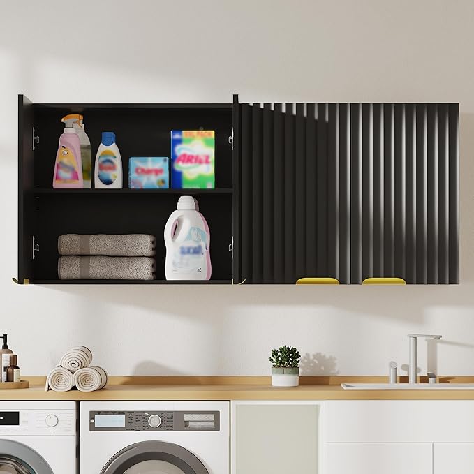 ChooChoo 4 Doors Wall Cabinet Laundry Room, Bathroom Wall Cabinet