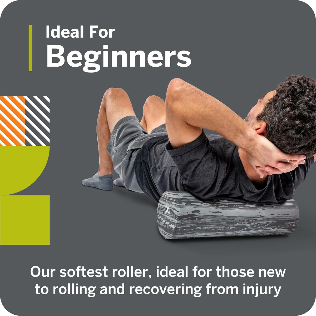 TriggerPoint Foundation Roller - Premium EVA Foam Muscle Recovery Roller | Soft Compression for Injury Prevention, Travel-Friendly