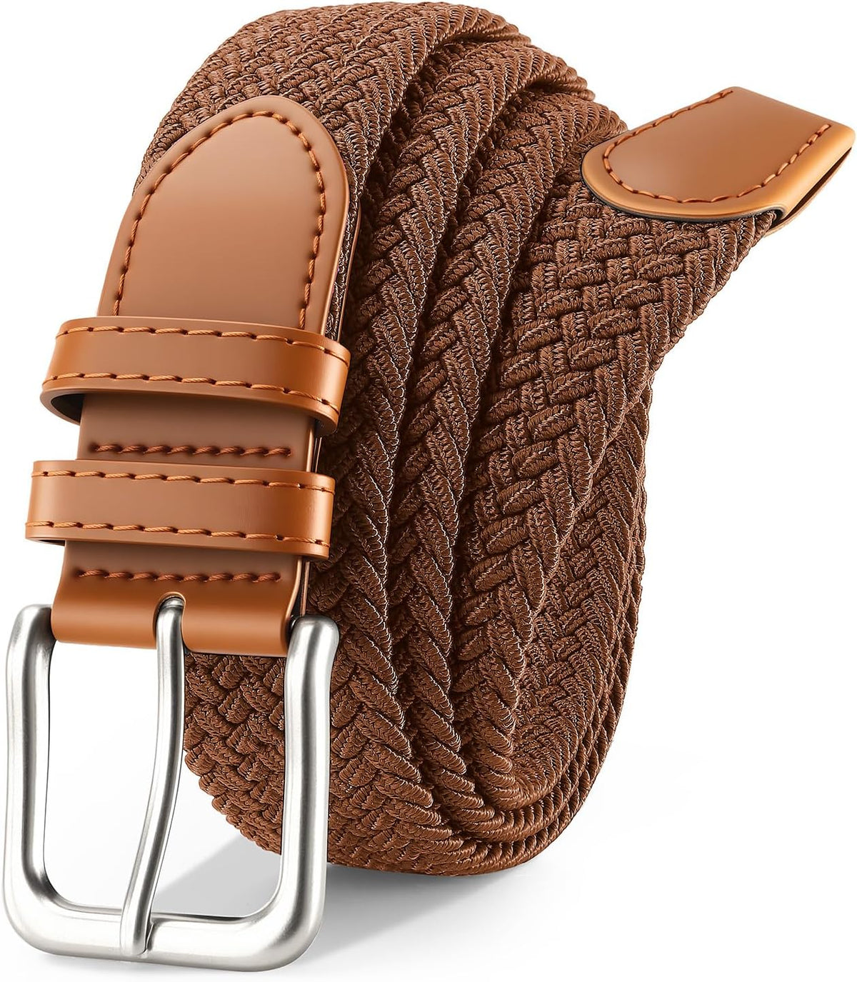 Skiennix Men's Braided Stretch Belt - Versatile Accessory for Golf, Casual Shorts & Jeans