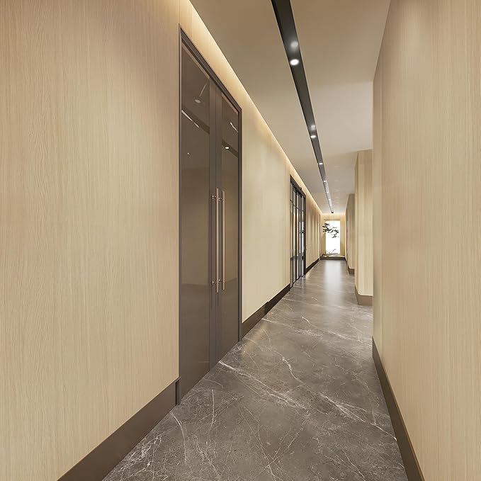 BOMENG White Oak Wood Wallpaper Light Oak Contact Paper Peel and Stick