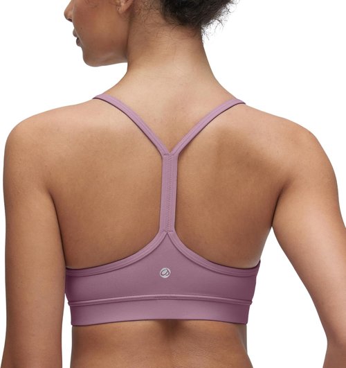 CRZ YOGA Butterluxe Y-Back Sports Bra for Women - Padded Low Impact Yoga Top | Comfortable Fit