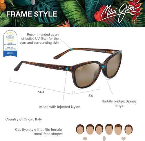 Maui Jim Women's Sugar Cane Polarized Classic Sunglasses