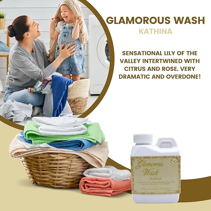 Worldwide Nutrition Bundle: Tyler Candle Company Glamorous Wash Kathina Scent Laundry Liquid Detergent - Hand and Machine Washable - 4 oz (112 grams) Container and Multi-Purpose Key Chain