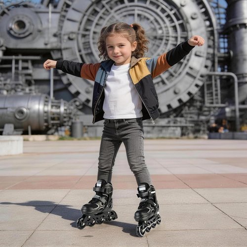 2PM SPORTS Inline Skates - Adjustable Light-Up Roller Skates for Kids Ages 5-12 | Perfect for Beginners