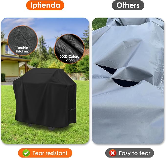 Grill Cover for Outdoor Pizza Oven Table, 59inch Outdoor Grill Cart Table Cover Waterproof for Pizza Oven Stand and Outdoor Cooking Kitchen-59 L x 36" W x 47" H