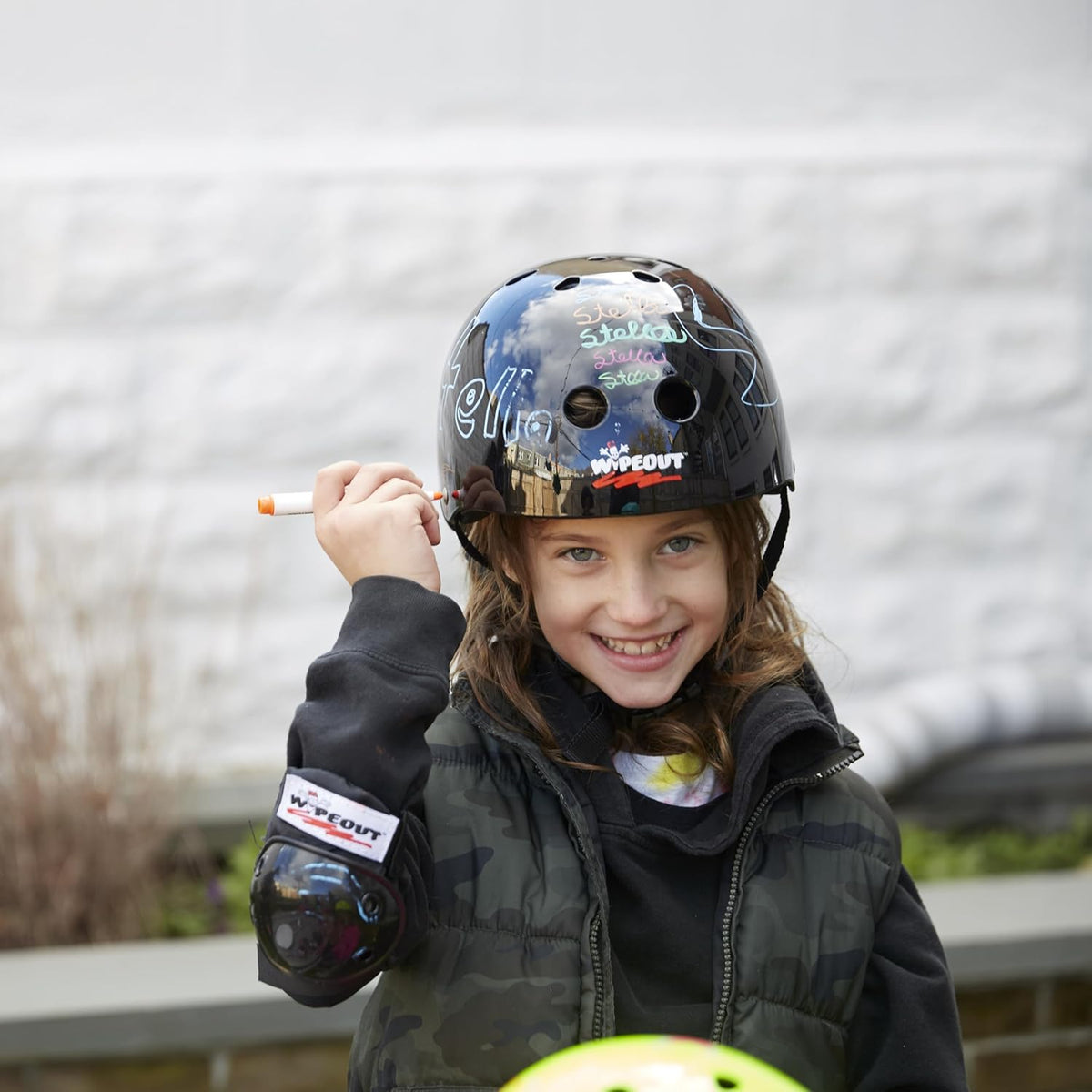 Wipeout Dry Erase Kids Helmet - Perfect for Biking, Skating, Scootering & Rollerblading