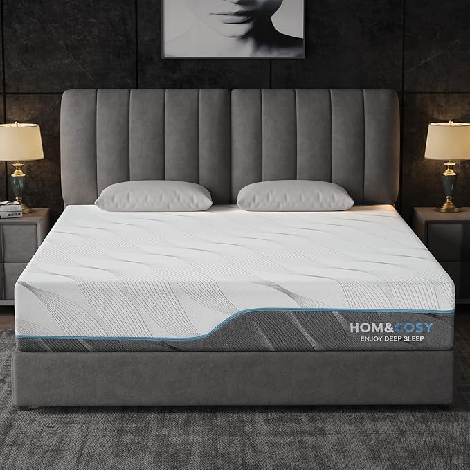 WEUP Extra Firm Short Queen Memory Foam Mattress, 10 Inch Medium - Extra Firm Dual Side Flippable Mattress for Back Pain Relief, Made in USA, CertiPUR-US Certified, 75" x 60"