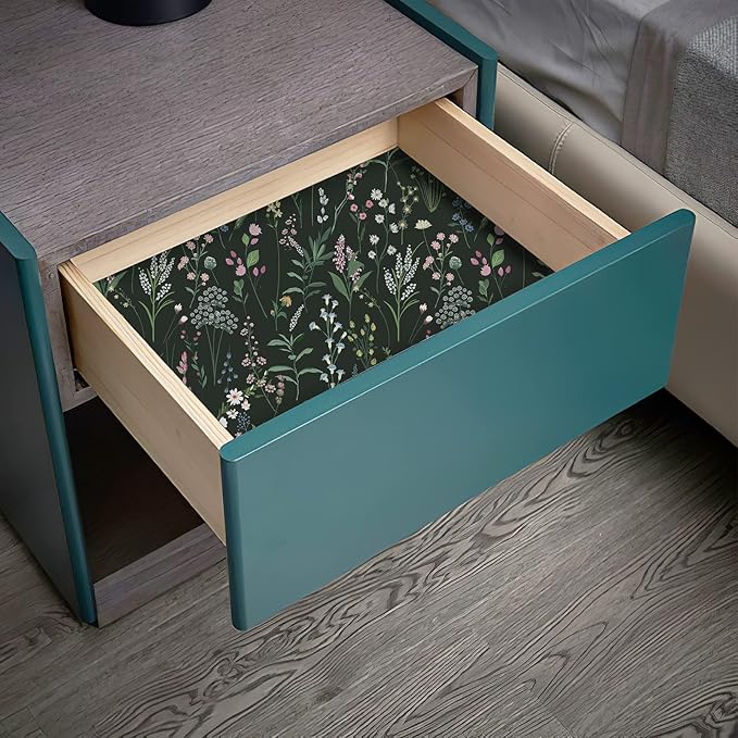 JiffDiff Floral Wallpaper Peel and Stick Farm Floral 472" x 17.3" Wildwood Wall
