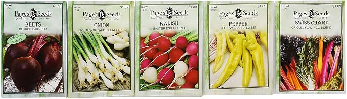 Premium 30 Variety Vegetable Seeds! All Seeds are Heirloom, 100% Non-GMO!