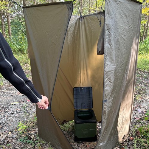 onewind Portable Privacy Shower Tent with Pole, Ultralight Camping Shower Shelter Portable Toilet Tent Bathroom Tent Privacy Changing Dressing Room for Outdoor Use Camping Hiking Backpacking