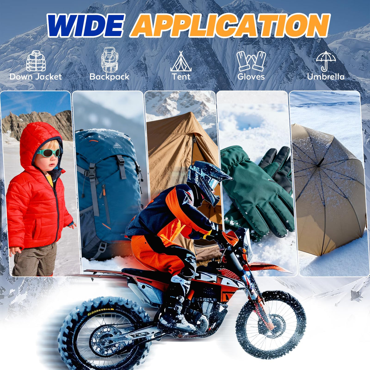 OAZ 35Pcs Down Jacket Repair Patch Kit Pre-Cut Nylon Patches for Clothes Self-Adhesive Fabric Tape Waterproof Lightweight Outdoor Gear Tenacious Repair Tape for Puffer Jacket Coat Tent Backpack(Blue)