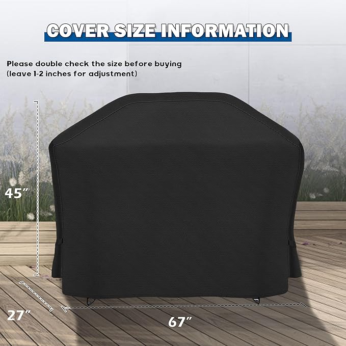 Grill Cover for Traeger Woodridge Elite Pellet Grill TFC97XLH, Outdoor Griddle Cover for Traeger Elite/Pro Pellet Smoker Grill, Waterproof BBQ Grill Cover for All Weather