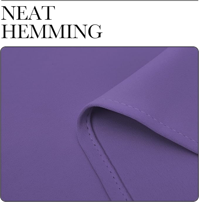 NICETOWN Blackout Curtains for Bedroom, Lilac Purple, 1 Pair, 62 by 63-inch