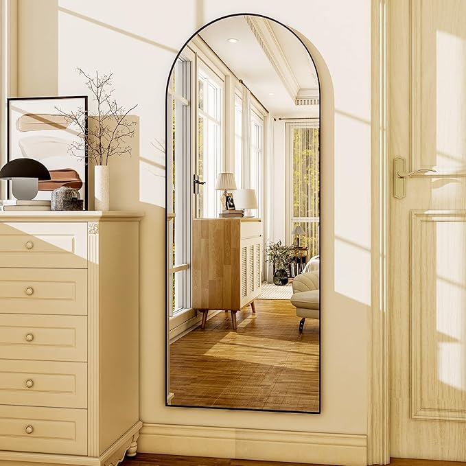 HARRITPURE 56"x21"Full Length Mirror Arch Floor Mirrors