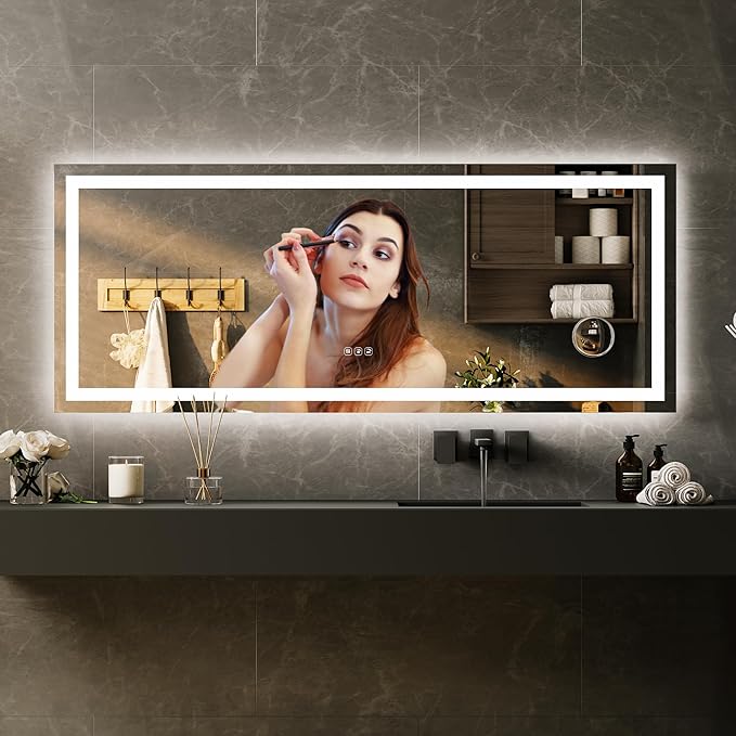 LED Bathroom Mirror 60 x 24 inch