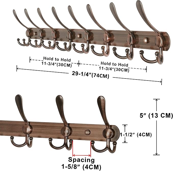 Dseap Coat Rack Wall Mount