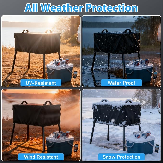 Utheer Grill Cover for Camp Chef 3 Burner Stoves, Heavy Duty 600D Waterproof Fabric Grill Cover for Camp Chef PRO90, SPG90B, TB90LW, TB90LWG, TB90LWG15, with Stove Carry Bag