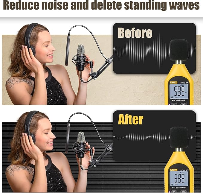 12 Pack Sound Proof Foam Panels