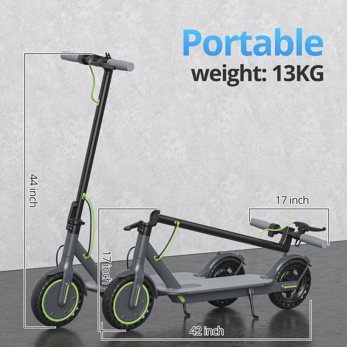 Roinside Electric Scooter for Adults - 8.5" Solid Tires, 350W Motor, Up to 19 MPH and 16 Miles Long-Range Commuting Folding E-Scooter with Dual Braking System and Smart App