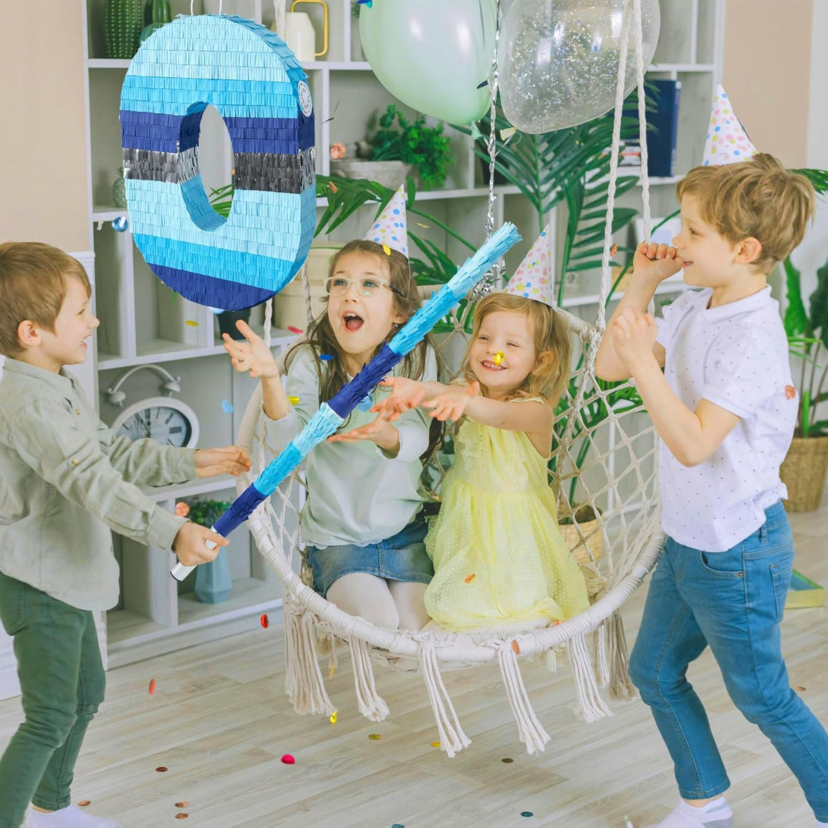 PCFING 30 Inch Piñata Stick Kit - Durable Blue Design for Boys, Girls & Adults | Perfect for Any Party