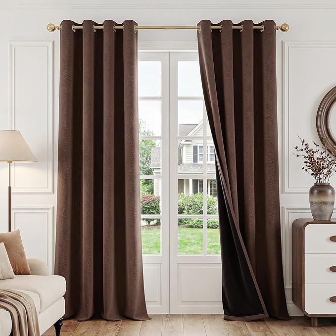 FMFUNCTEX 100% Blackout Curtains