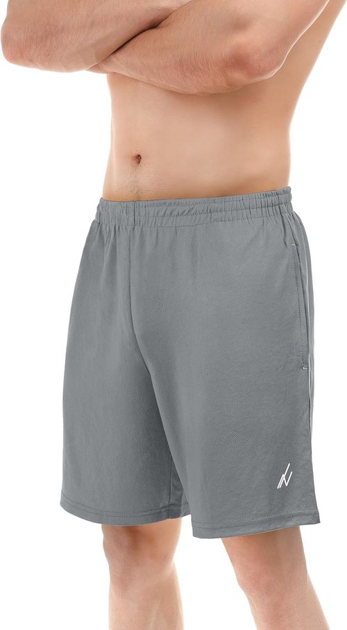 NY Threads Men's Athletic Shorts - Quick Dry Lightweight Workout Shorts with Pockets | Loose-Fit Design