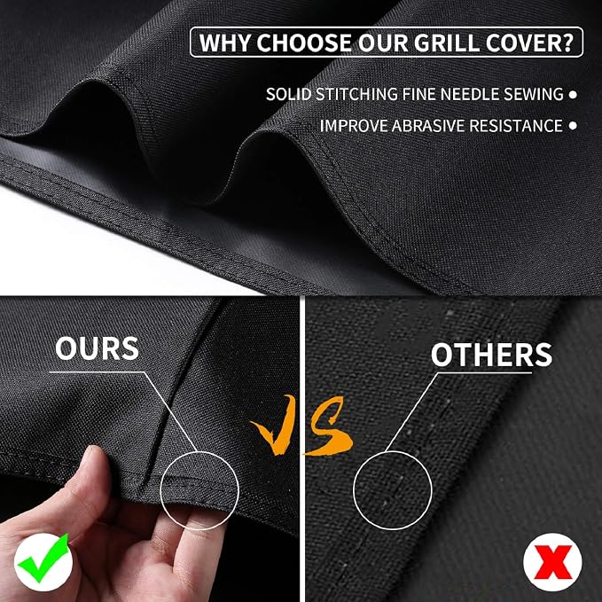 Gas Grill Cover for Weber Spirit II 310, 51 Inch BBQ Grill Covers, Heavy Duty Waterproof Barbecue Accessories