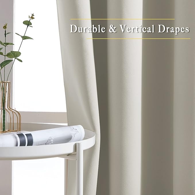 NICETOWN Short Cafe Curtain 54 inch Length, Window Treatment Thermal Insulated