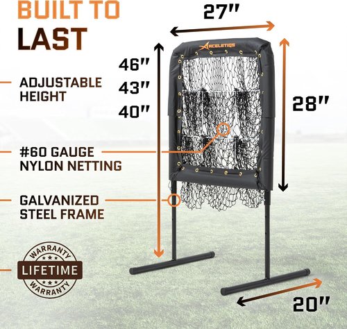 ACELETIQS Baseball Pitching Targets - Improve Accuracy with Adjustable Design | Durable & Portable