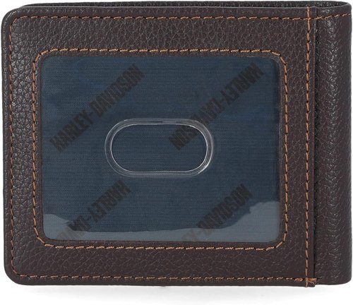Harley-Davidson Genuine Leather RFID Blocking Wallet - Stylish & Secure Design