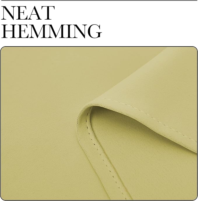 NICETOWN Blackout Curtains for RV Windows, Paler Yellow, 2 Panels, Room