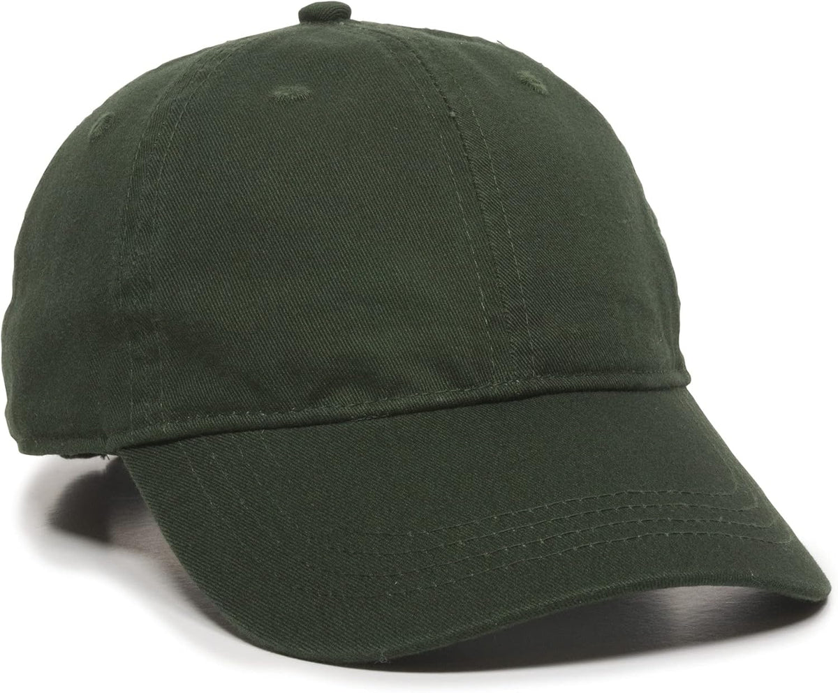 Outdoor Cap | Washed Cotton Baseball Cap - Versatile Dad Hat for Men & Women, Dark Green