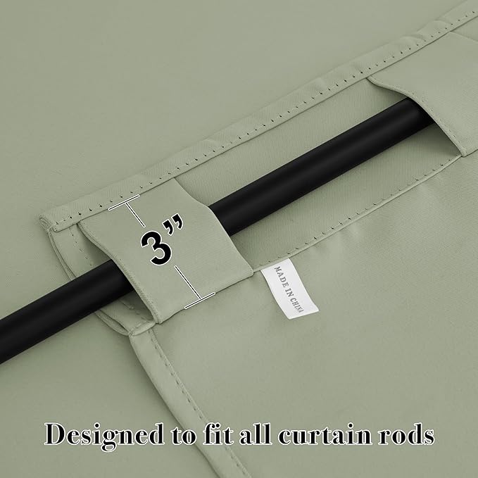 RYB HOME Blackout Curtains for Bedroom, Window Shades Thermal Insulating