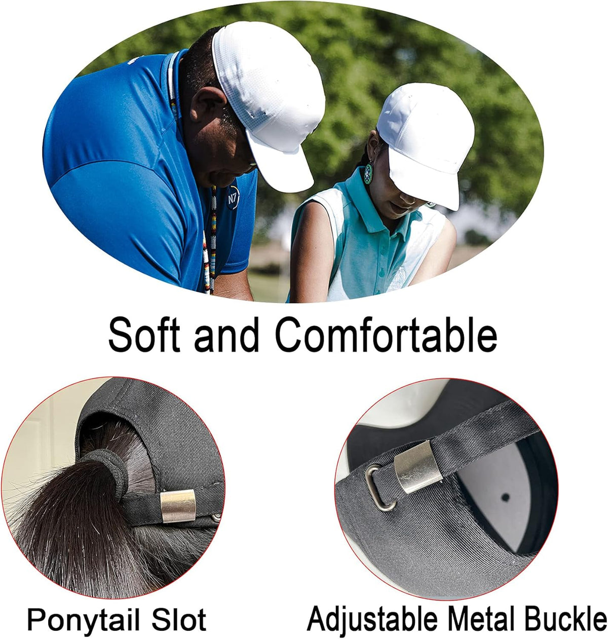 PFFY Baseball Cap - Stylish Golf Dad Hat for Men & Women | 2 Pack Set
