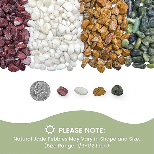 SIDONG 20 LB Natural Gravel Pebbles, 2/5 Inch Small Pea Gravel Stones, Decorative River Rocks for Succulents, Aquariums, Vases, Indoor Plants, Garden Landscaping, DIY