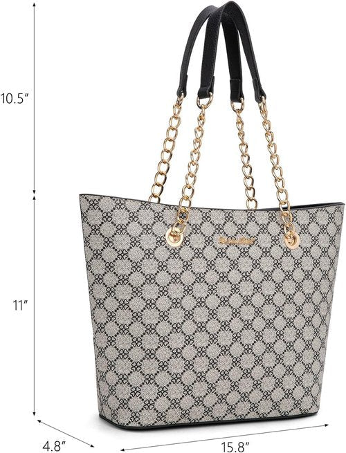 Montana West Tote Bag - Stylish Chain Top-Handle Handbag for Women | Versatile Design