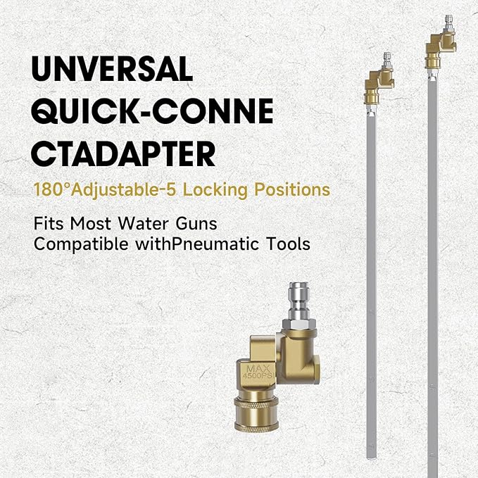 NIFUAL Car Radiator Cleaning Wand, Radiator Water Cleaner Wands,Water Tank for Pressure Washer,Car Truck Power Washer Wand,Gutter Cleaning Tool Fit Over 2000PSI Pressure Washer ﻿(55CM)