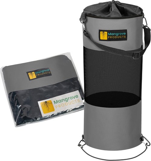 Mangrove Products Portable Boat Trash Can - Reusable Marine Trash Bag for Boating & Camping