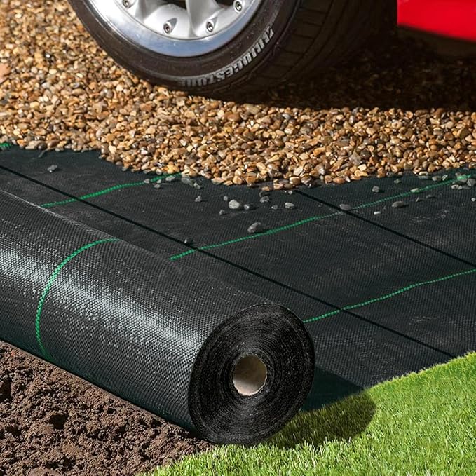 Weed Barrier Fabric Heavy Duty 6ft x 300ft, Garden Weed Landscape Fabric, Ground Cover Weed Blocker Cloth, Landscaping Fabric for Garden, Vegetable Beds, Driveway (WBF-6ft x 300ft)