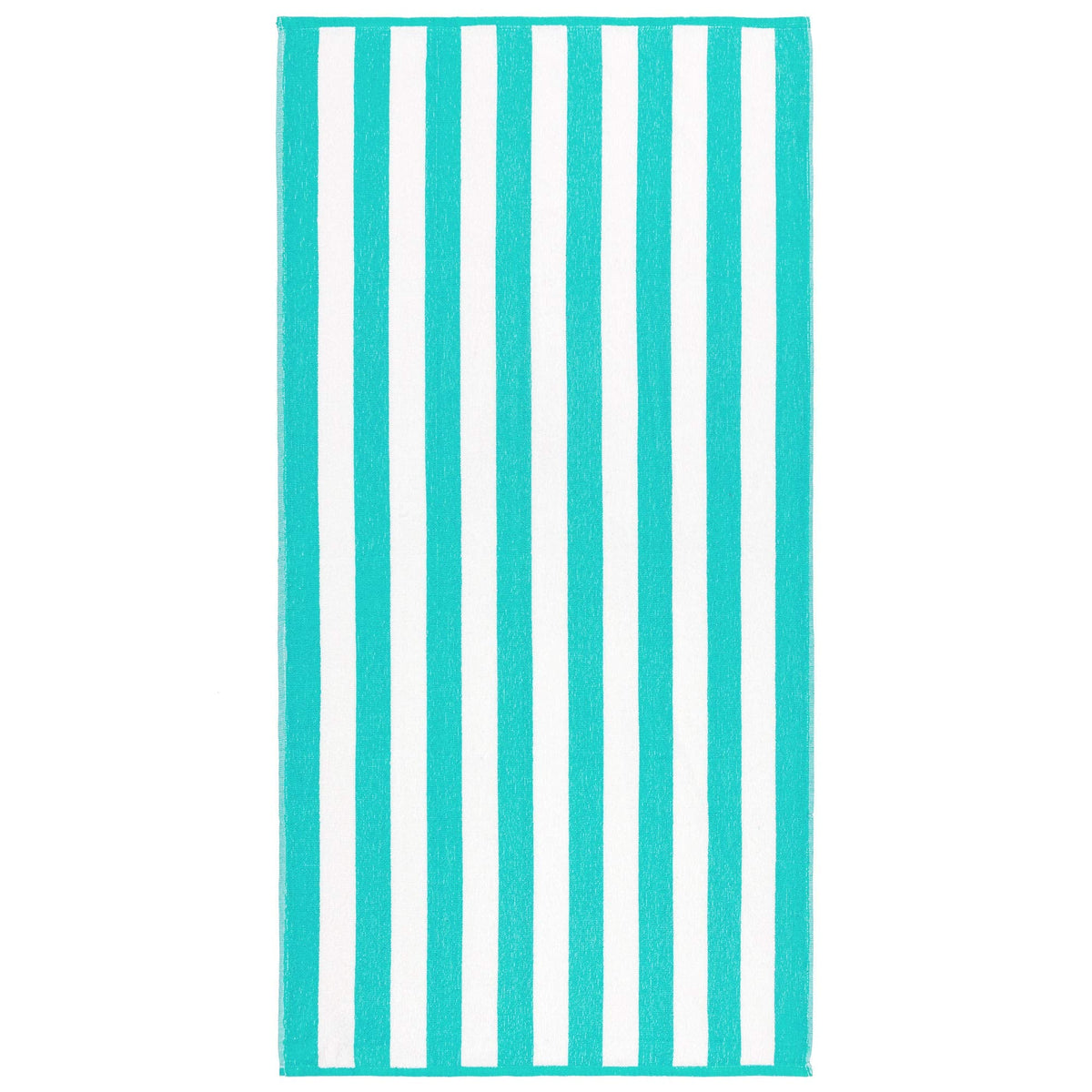 Beachland Classic Cabana Stripe Beach Towel - 30 x 60 inch - Soft Cotton Terry Resort Style Perfect for Beach and Pool (Royal-Mint-Tur, 6 Pack)