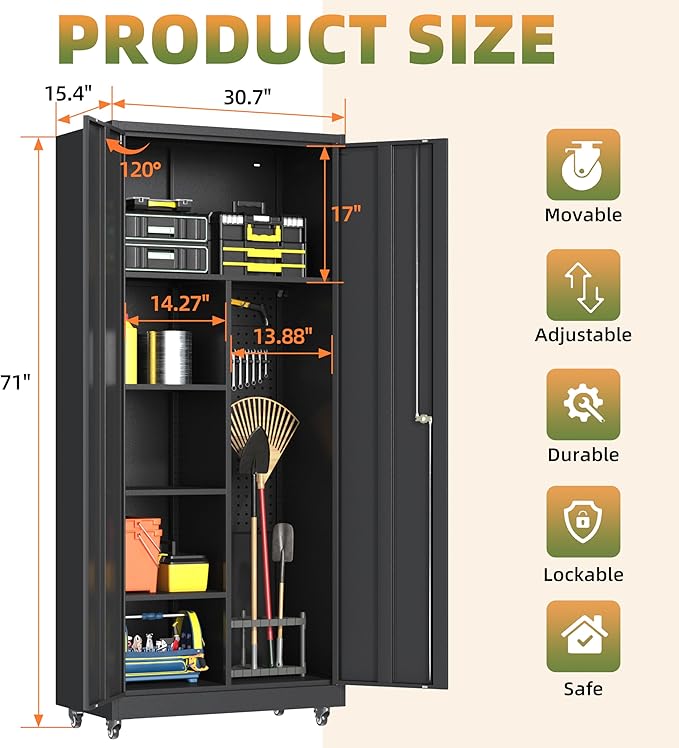 Metal Garage Storage Cabinet