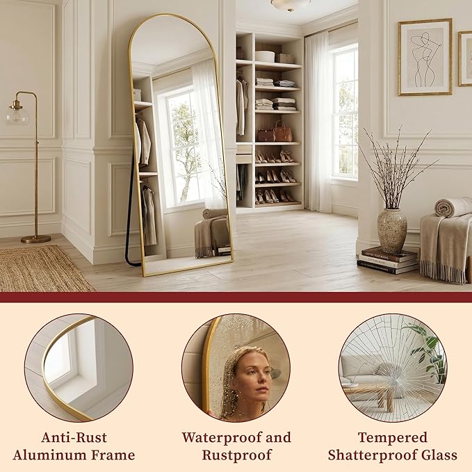 Suidia 71"x28" Arched Full Length Mirror
