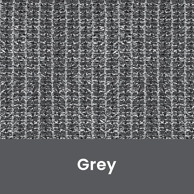 7'W x 8'H Gray Patio Shades Roll up Outdoor Roller Shade Crank Wand Blind