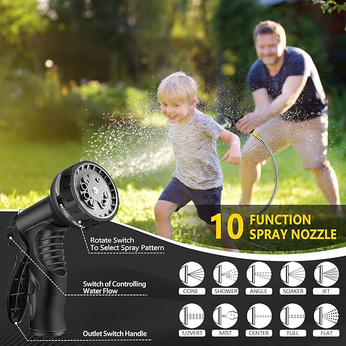 150 ft Stainless Steel Garden Hose - 2026 New Technology Metal Water Garden Hoses with 3/4" Solid Fitting - Lightweight,Ultra Flexible,Durable,Kink-Less Watering Pipes Garden Hoses For Yard, Outdoor
