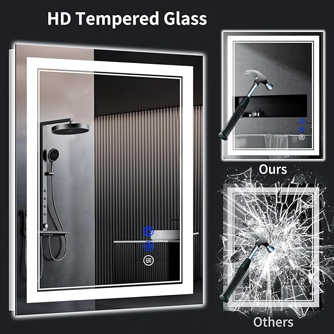 36"x30" LED Bathroom Mirror