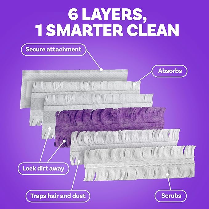 Swiffer PowerMop Multi-Surface Mopping Pad Refills, Made by Swiffer, for Floor Cleaning, 11 Count (Pack of 2)