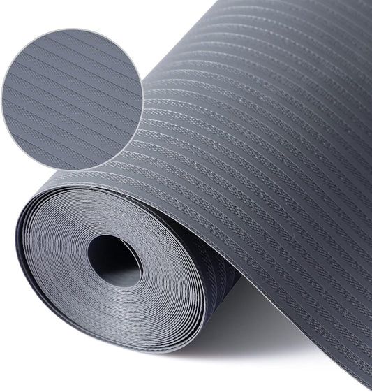 Shelf Liners for Kitchen Cabinets, Non-Adhesive, 12Inch x 30Ft, Non-Slip Kitchen Drawer Liner, Waterproof Durable Cabinet Liners for Shelves, Pantry, Dark Gray