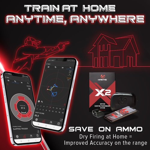 Mantis X2 Dry Fire Training System + Universal MagRail Magazine Floor Plate Adapter